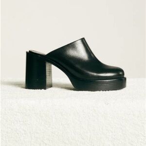 Simon Miller Black Platform Mules